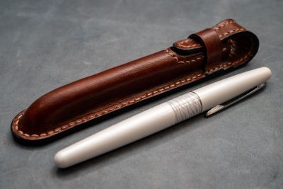 Leather Pen Case, Luxury Pen Case, Italian Leather, Handmade, Pencil Holder