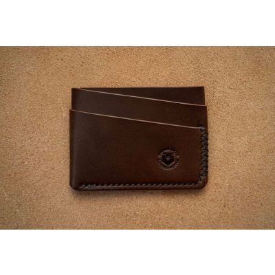 Portofel Nr. 11 | The Mummy - Portofel Wrap Orizontal | Portofel Minimalist | Portofel Slim din Piele pentru Carduri | Portofel EDC