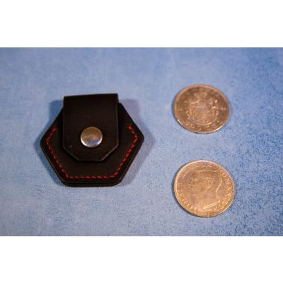 Leather EDC Coin Sleeve for two coins