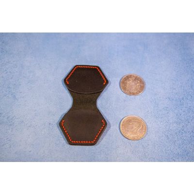 Leather EDC Coin Sleeve for two coins - Lucky Coin Slip