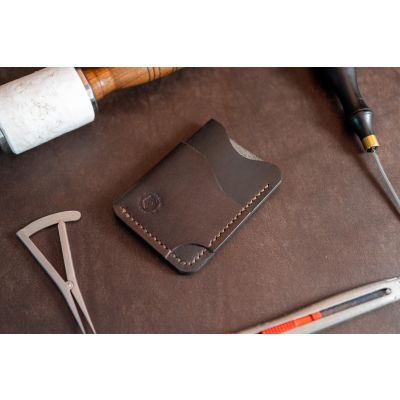 Portofel Nr. 08 | Portofel Minimalist din Piele | Portofel Lucrat Manual | Portofel Slim pentru Bărbați | EDC