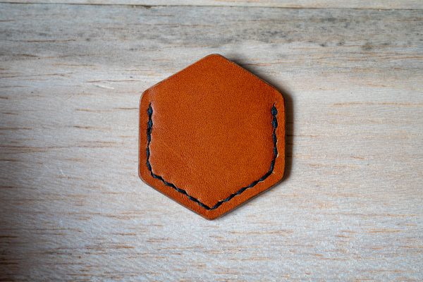Leather EDC Coin Sleeve - Lucky Coin Slip | Full Grain Coin Holder - Image 4