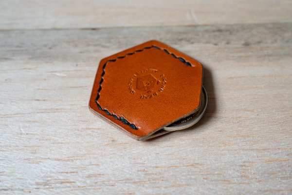 Leather EDC Coin Sleeve - Lucky Coin Slip | Full Grain Coin Holder - Image 3