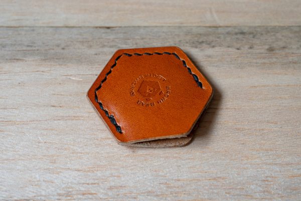 Leather EDC Coin Sleeve - Lucky Coin Slip | Full Grain Coin Holder - Image 2