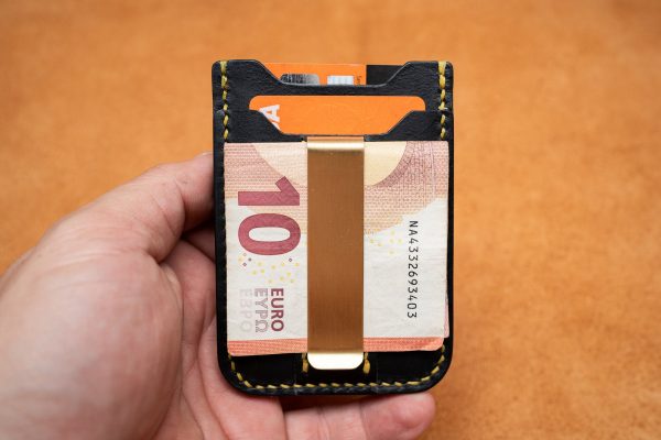 Wallet No. 35 - Vertical Minimalist Wallet with Money Clip - Image 7