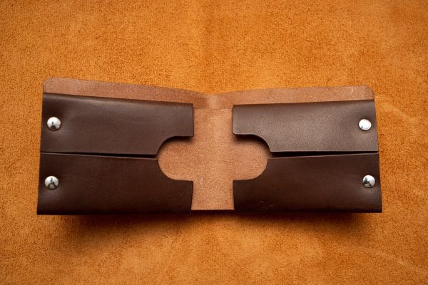 Wallet No. 36 - Minimalist Bifold Wallet With Rivets - Image 4