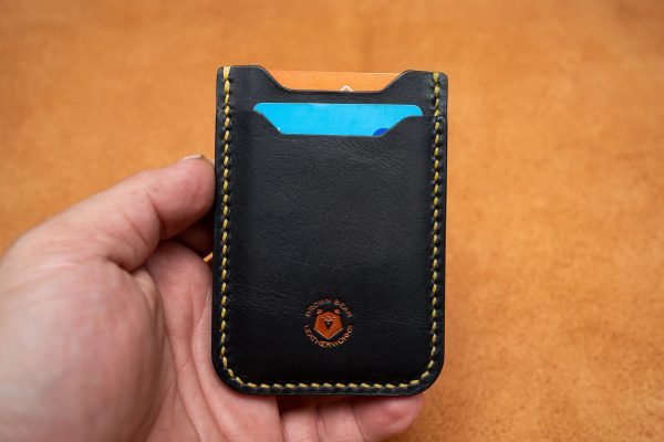 Wallet No. 35 - Vertical Minimalist Wallet with Money Clip - Image 6