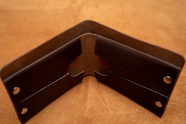 Wallet No. 36 - Minimalist Bifold Wallet With Rivets - Image 5