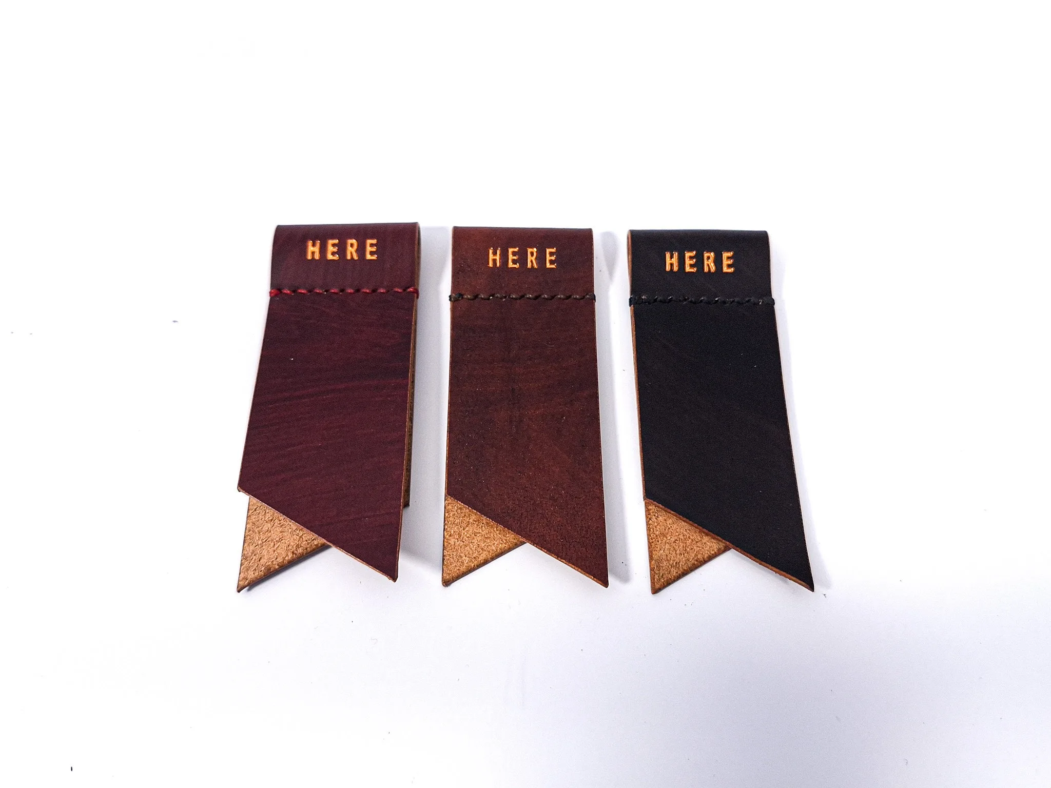 Handmade Personalised Leather Bookmark -Gifts For Him and Her - Image 3