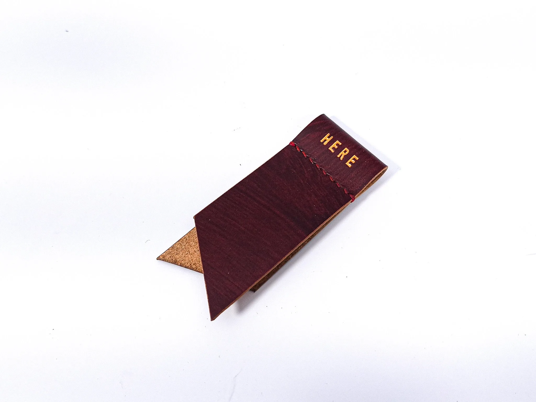 Handmade Personalised Leather Bookmark -Gifts For Him and Her - Image 5